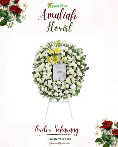 Krans Bunga Duka Cita di Sindangkerta